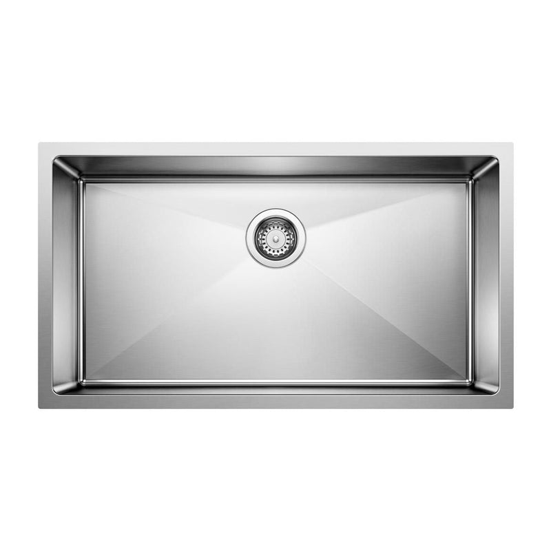 Blanco Quatrus R15 32-in Super Single Bowl Undermount Stainless Steel Kitchen Sink X2