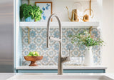 Blanco Rivana Semi-Pro Pull-Down Dual-Spray Kitchen Faucet, PVD Steel