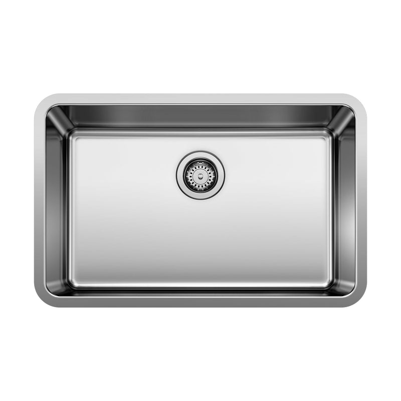 Blanco Single Bowl Undermount SS Kitchen Sink, 28-in P6