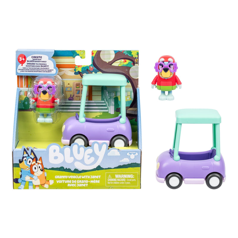 Bluey Granny Vehicle with Janet Interactive Playset P7
