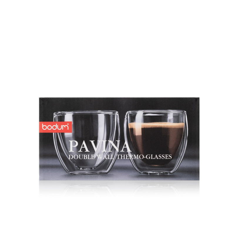 Bodum Double Wall Clear Glass Mugs, 2.7-oz, 2-pk V4
