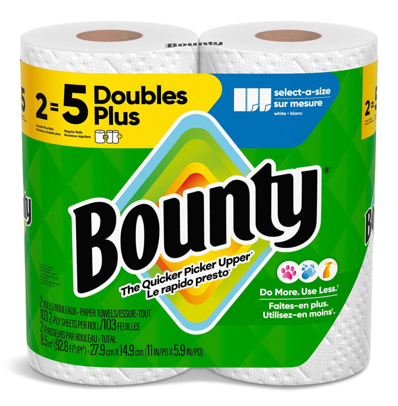Bounty Select-A-Size Paper Towel, Double Rolls, 2-pk U8