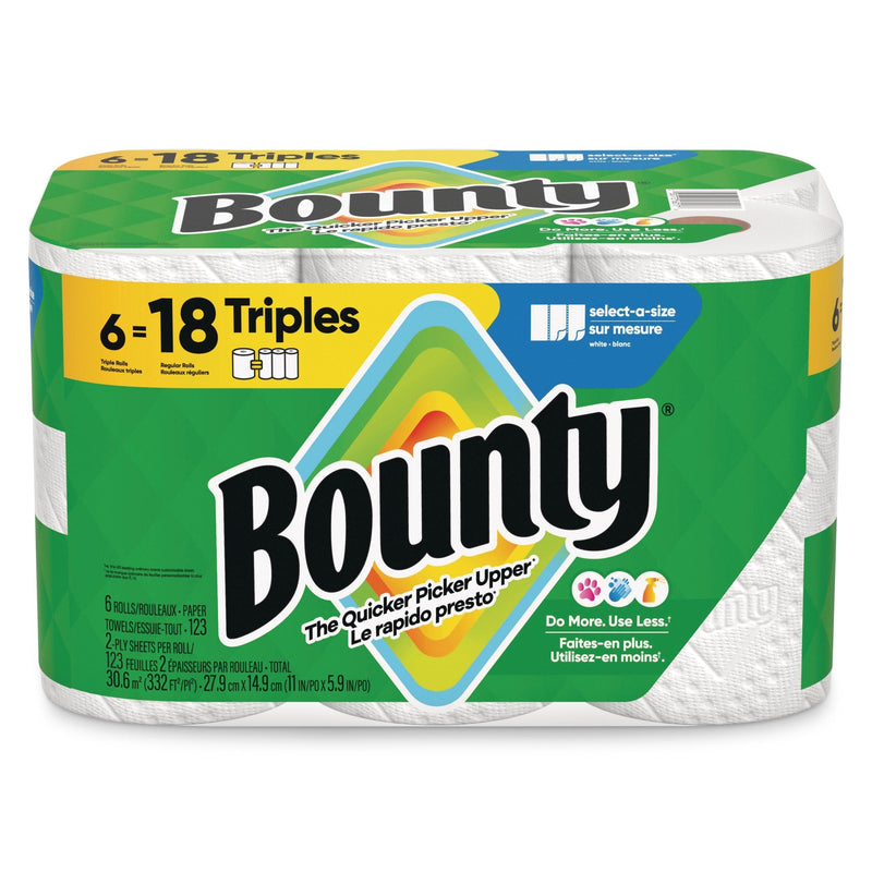Bounty Triple Roll Paper Towel, 2-ply, 6-pk A1