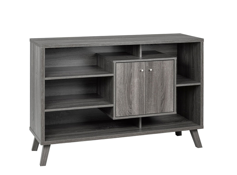 Brassex Multi-Tier Wooden Dining Buffet/Server with Storage, Grey P1