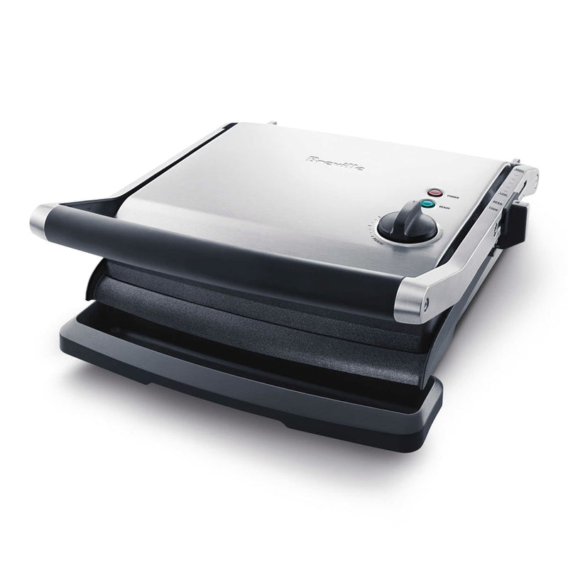 Breville Panini Non-Stick Indoor Grill & Sandwich Press, Brushed Stainless Steel N9