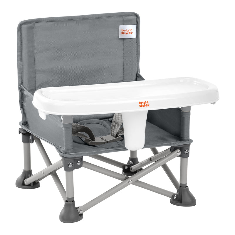 Bright Starts Pop 'N Sit Portable Booster Seat, Grey Q0