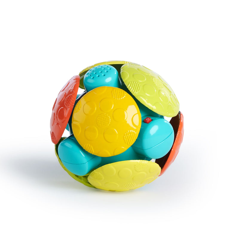 Bright Starts Wobble Bobble Crawl & Chase Activity Ball Toy, Bilingual, Ages 3m+ T5