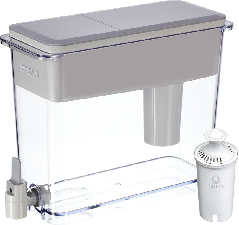 Brita UltraMax Water Filter Pitcher/Dispenser with Standard Filter, 27-Cup, Grey N1