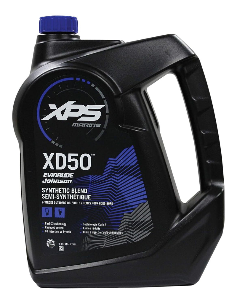 BRP XPS XD-50 XPS Marine Outboard Synthetic Blend Engine Oil TC-W3, 3.78-L U8