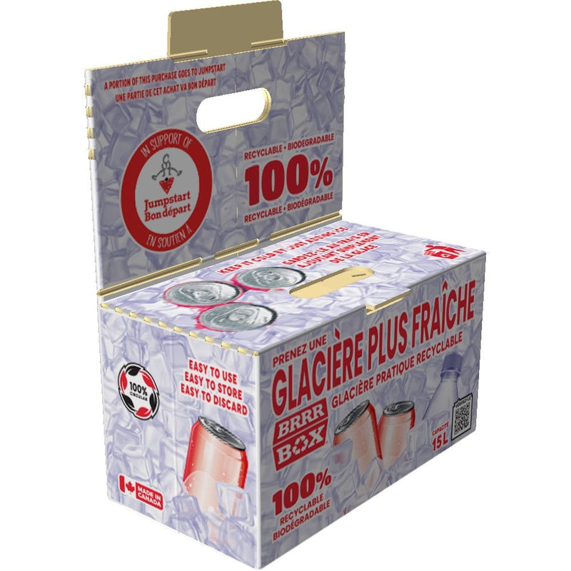 Brrr Box Recyclable Biodegradable Cooler, 15-L, White L7