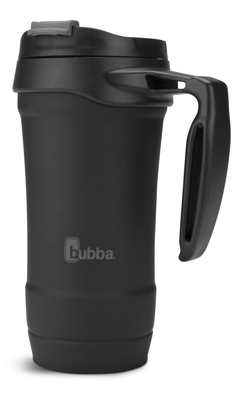 bubba Hero Stainless Steel Insulated Travel Mug with Handle, Rubberized Licorice, 18 oz E8