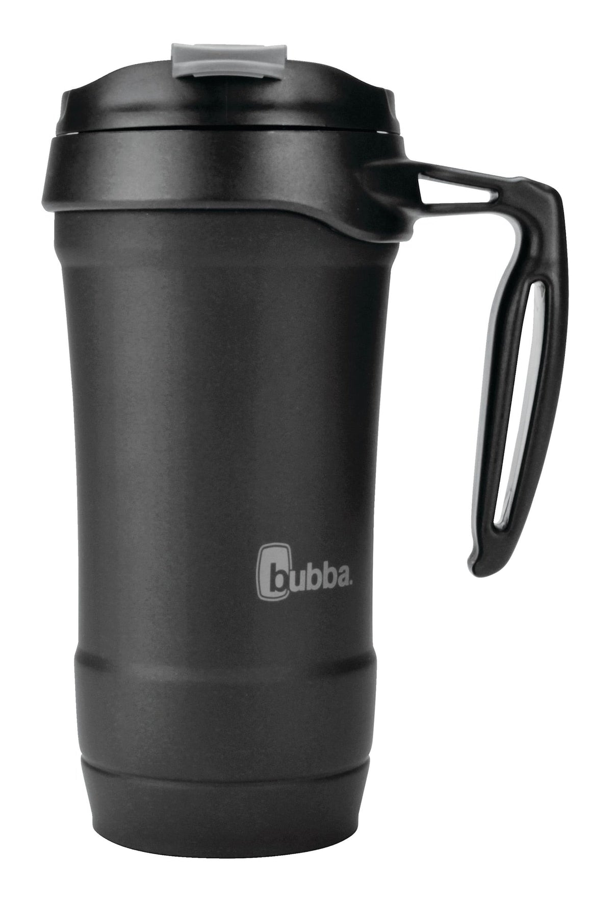 bubba Hero Stainless Steel Insulated Travel Mug with Handle, Rubberized Licorice, 18 oz
