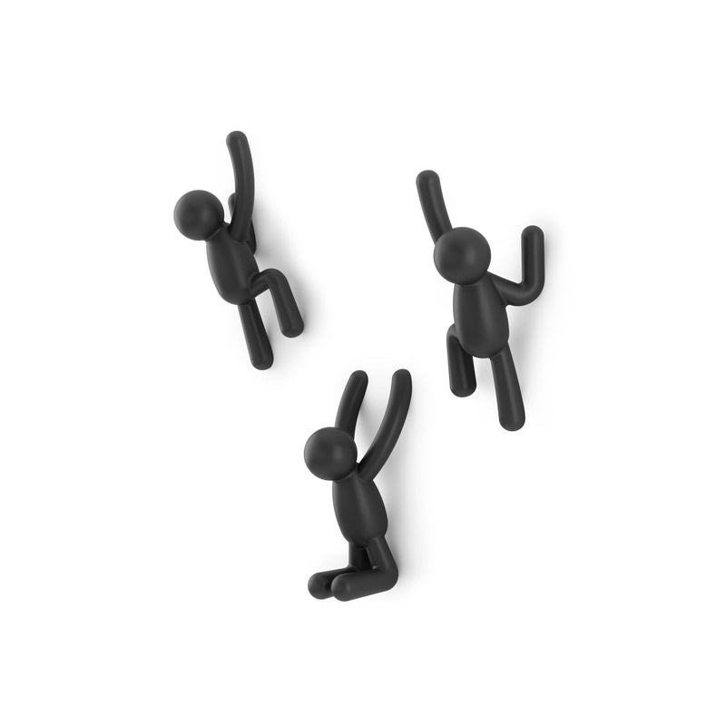 Buddy Hook Set of 3, Black Y7
