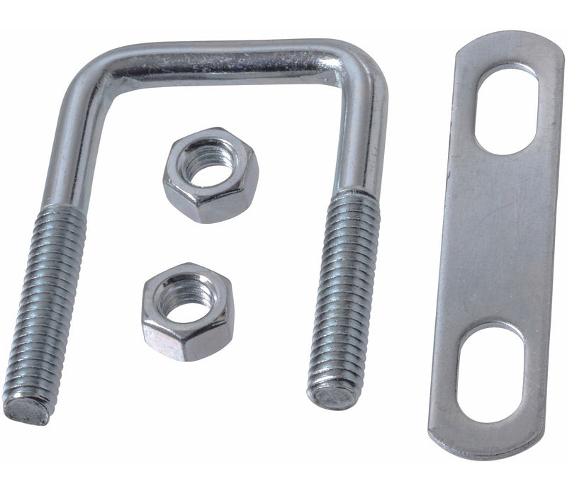 Buildex Square U Bolt, Carbon Steel and Zinc-Plated, 2-1/2 x 1-1/3-in G5