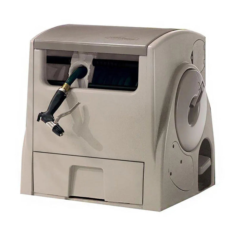 Powerwind Auto Power Rewind Hose Reel, Light Taupe I2