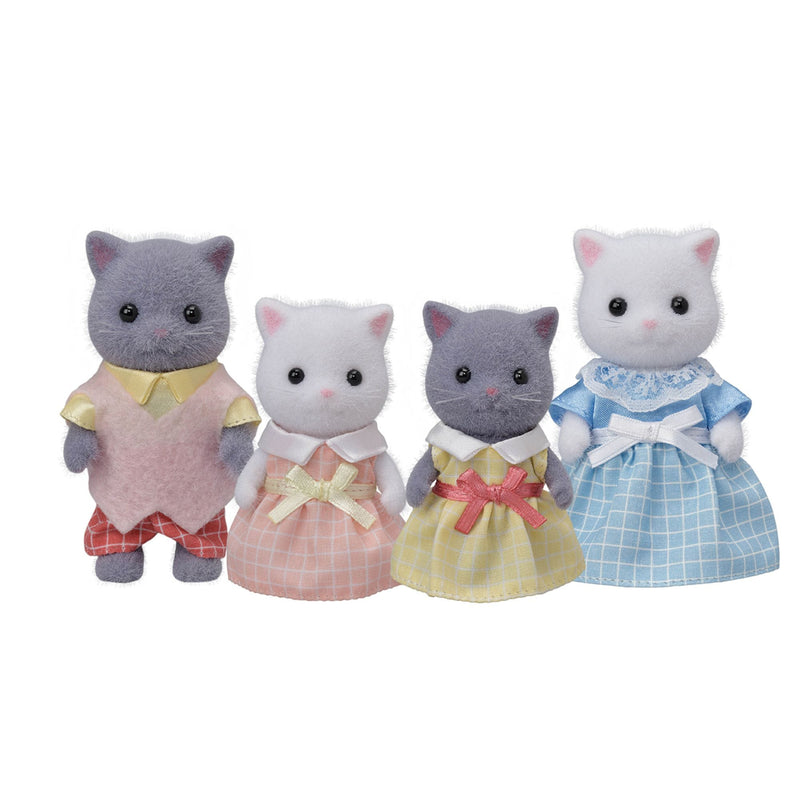 Calico Critters 4-Member Family Collectible Doll Figures for Ages 3+, Various Figures H8