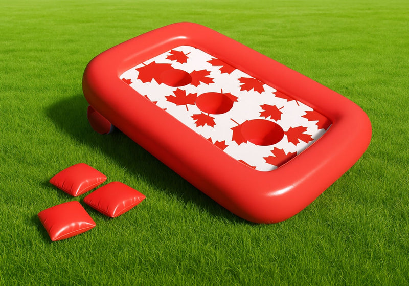 Canada Day Inflatable Cornhole Game Set, Red/White J5