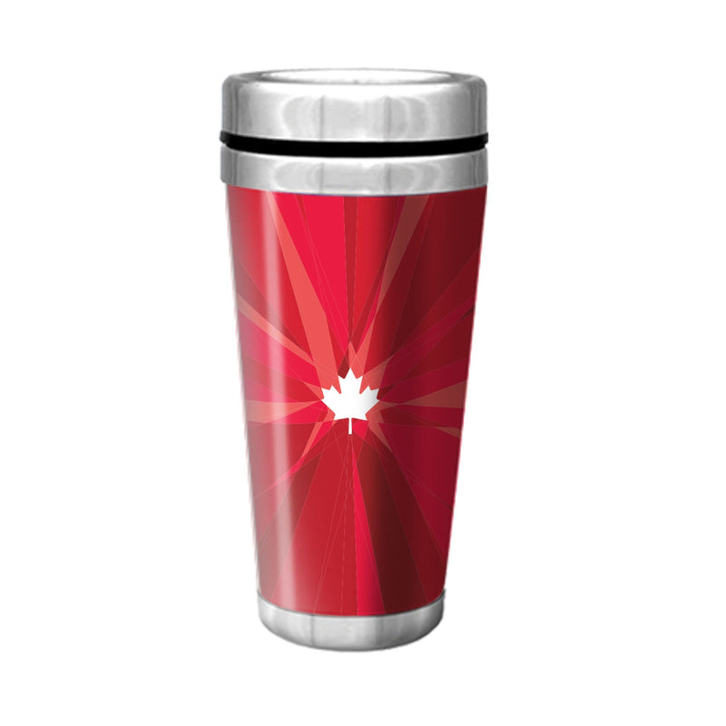 Canadian Olympic Team Stainless Steel Travel Mug For Fans/Collectors, Red, 16-oz F3