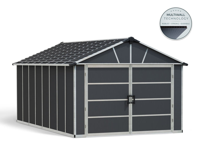 CANOPIA Yukon Multi-Function Polycarbonate Garage, 11x17-ft V1