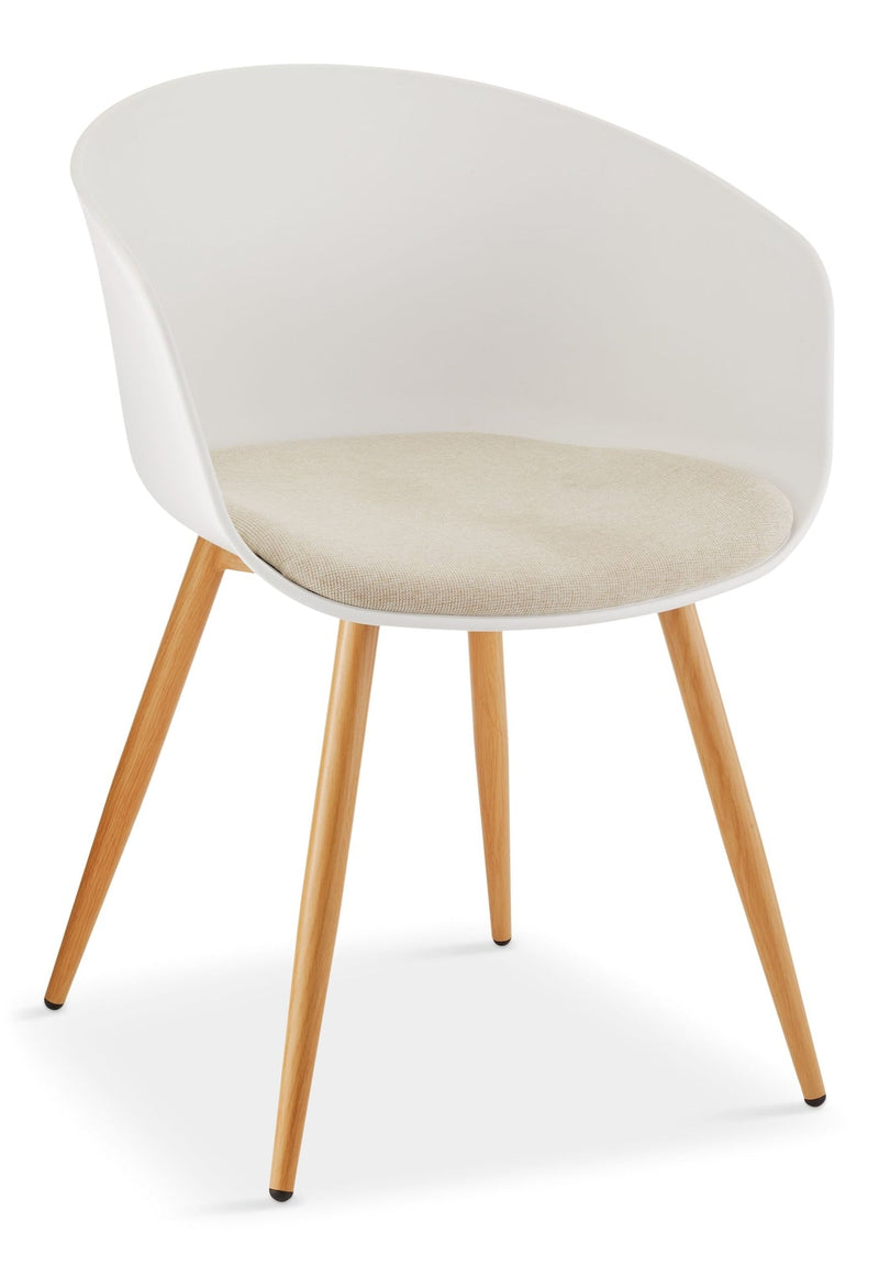 Canvas Andie Elegant & Modern Dining Chair, White Q2