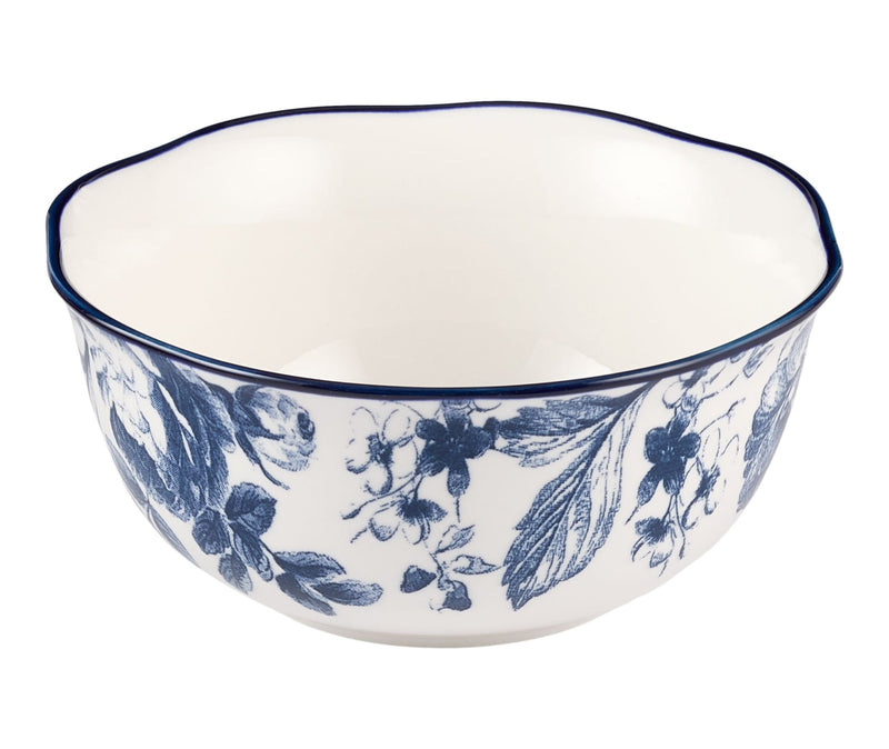 CANVAS Augusta Stoneware All Purpose Bowl, 1-pc, White/Blue Floral R0