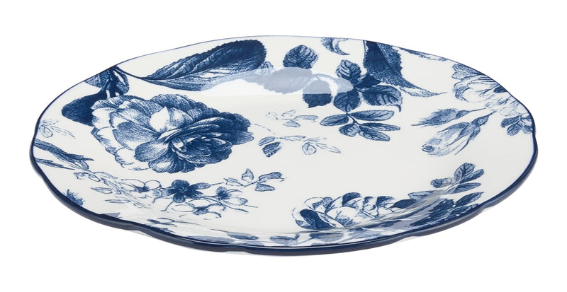 CANVAS Augusta Stoneware Salad Plate, 1-pc. White/Blue Floral J0