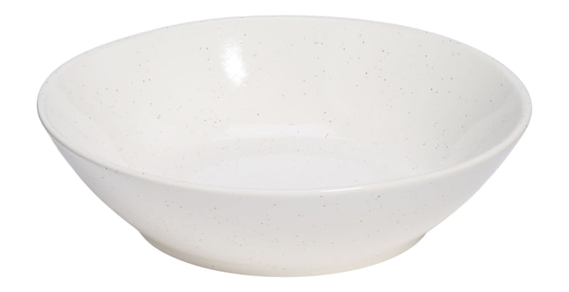 CANVAS Bettina Glossy Stoneware Dinner Bowl, 1-pc, White Speckle I9