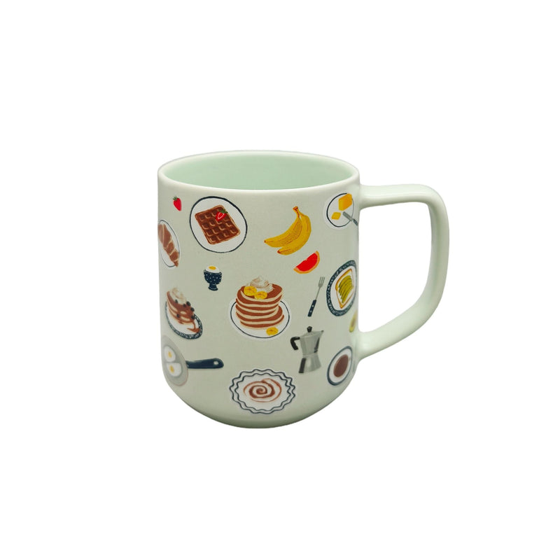 CANVAS Breakfast Suite Stoneware Mug, Green, 18-oz L3