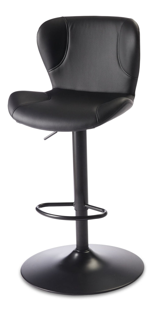 CANVAS Burnaby Gas-Lift Bar Stool, Black K6