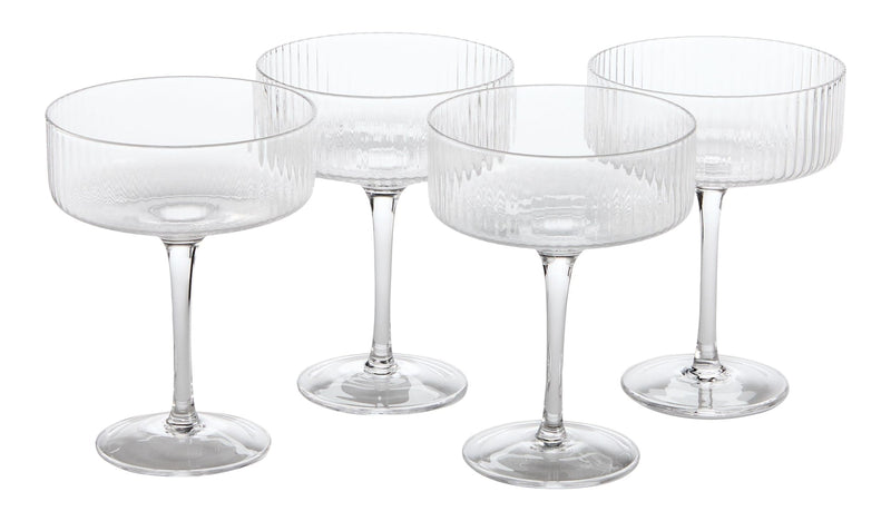 CANVAS Coupe/Champagne Glasses, Dishwasher-Safe, 4-pc P3