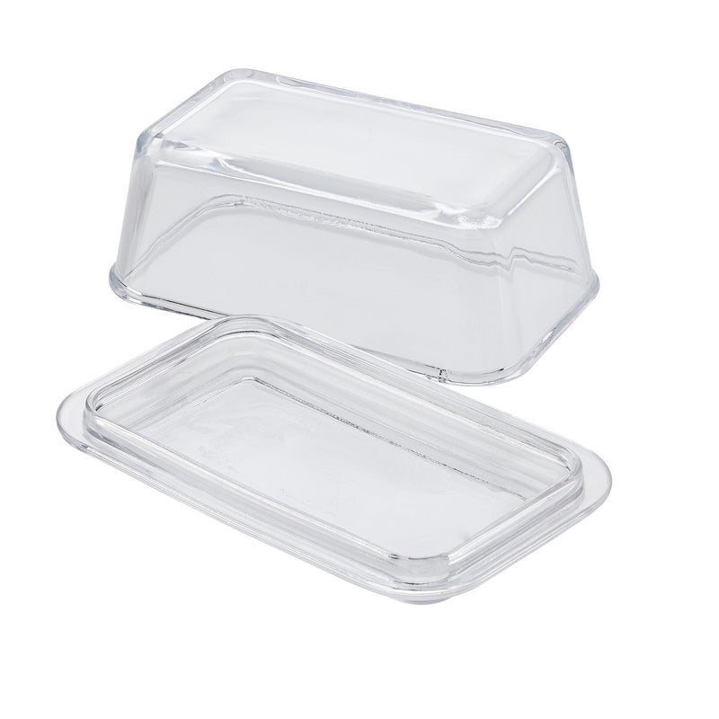 CANVAS Glass Butter Dish, 1-lb Butter Capacity, With Lid, Dishwasher Safe O3