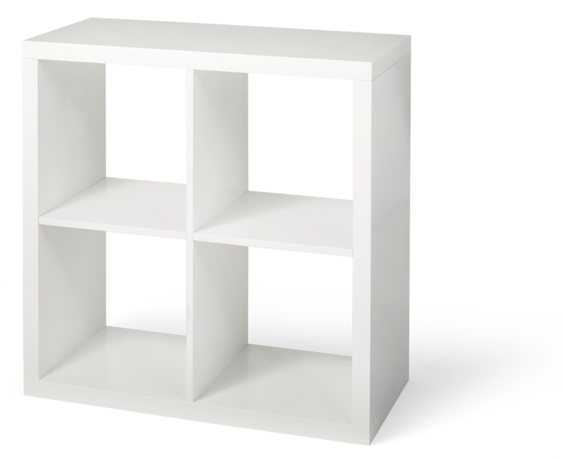 CANVAS Invermere 4-Cube Storage Organizer, Bookcase/Bookshelf, White E3