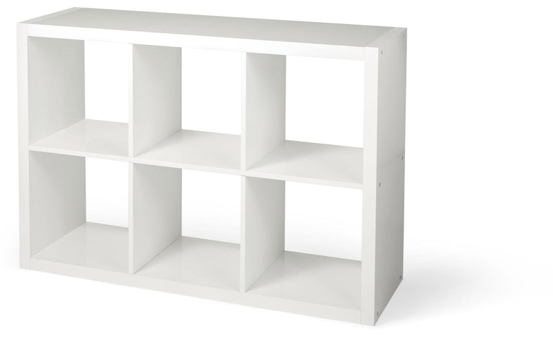 CANVAS Invermere 6-Cube Storage Organizer, Bookcase/Bookshelf, White Y8