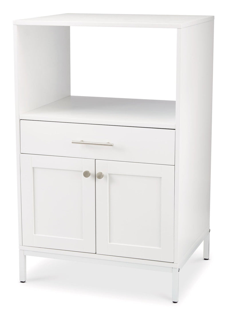 CANVAS Lawson Console Microwave Stand, White Y2