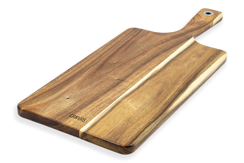 CANVAS Long Acacia Wood Serving Paddle with Handle, 17.5-in B8