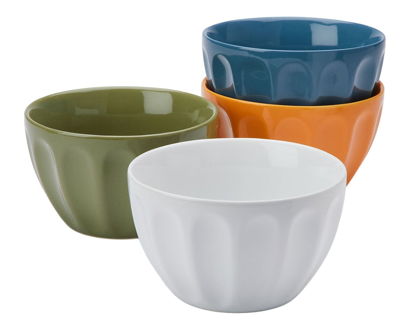 CANVAS Lyndale Multi Pastel Stoneware Latte Bowl Set, Assorted Colours, 4-pk A8