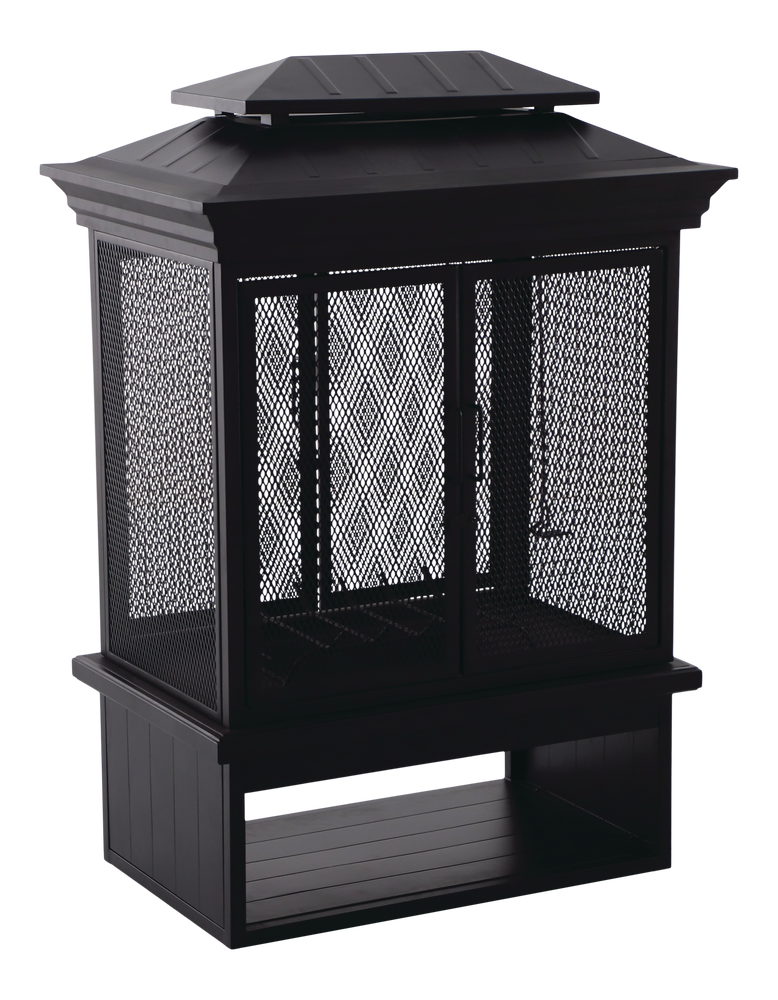 CANVAS McKay Outdoor Wood Burning Fireplace, 35-3/8 x 24 x 51-1/2-in U0