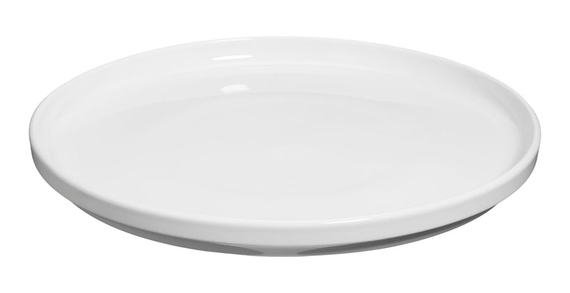 CANVAS Modern Edge Porcelain Dinner Plate, 10.5-in, White O4