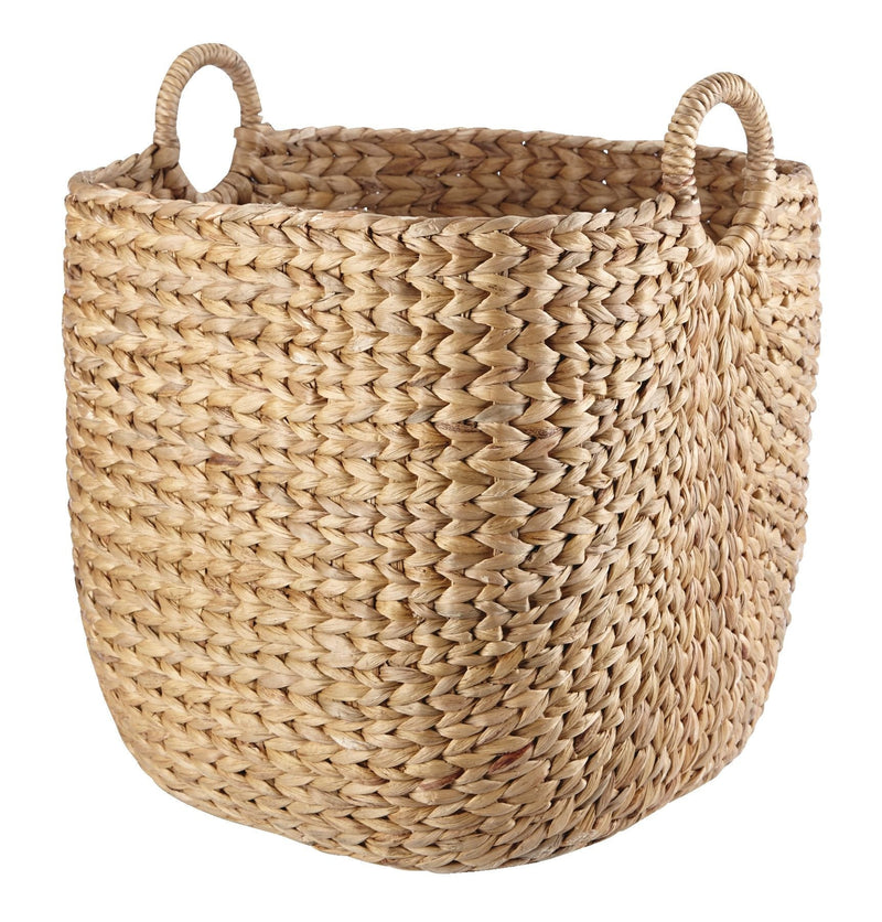 CANVAS Nola Hand Woven Basket, Large, 16 15/16 x 16 15/16 x 18 1/2-in W0
