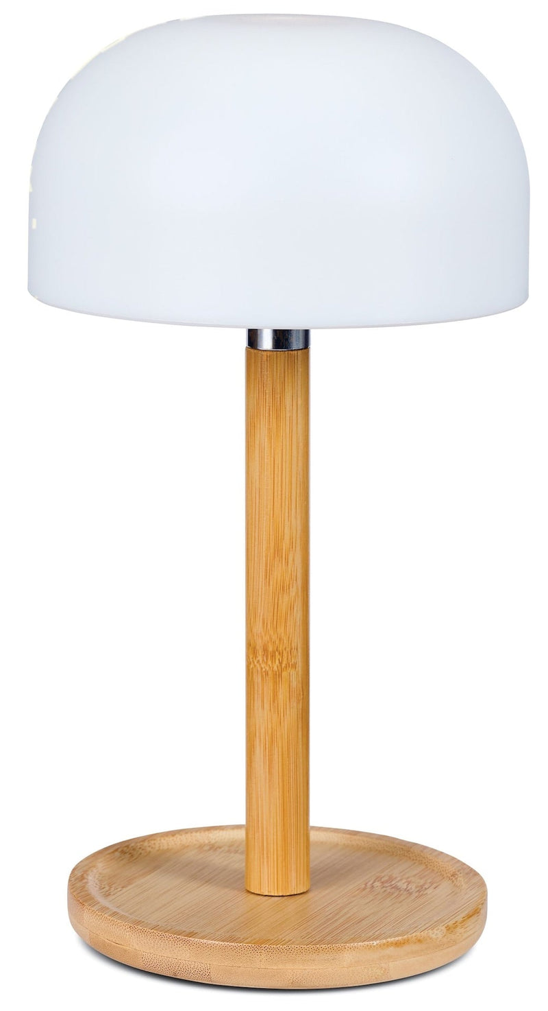 CANVAS Outdoor Rechargable Bamboo Mushroom Lamp, Multiple Colour Modes L0