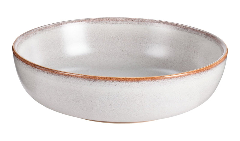 CANVAS Reactive Glaze Dinner Bowl, 1-pc, White with Reactive Glaze V5