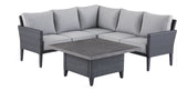 CANVAS Renfrew Square Outdoor Patio Conversation Dining Set with UV-Resistant Cushions, 3-pc