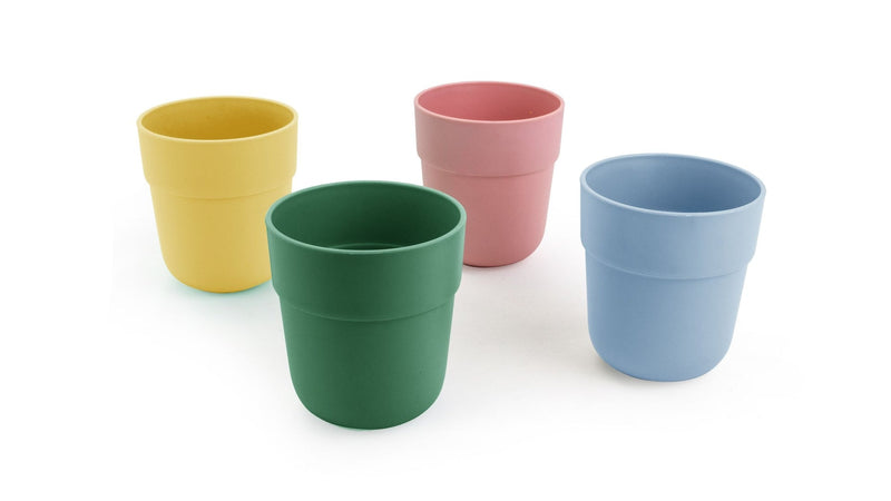CANVAS Reusable Plastic Tumbler Cups, BPA Free, Recyclable Material, Suitable for Kids, 4-pk C2