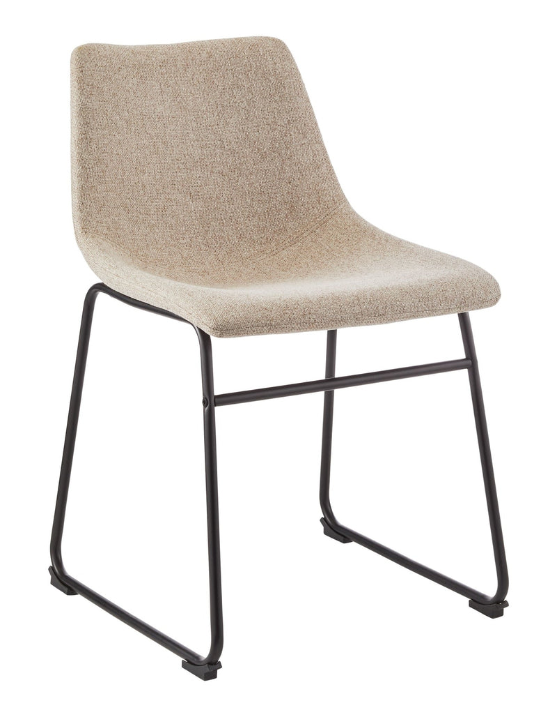 Canvas Scottie Modern Fabric Dining Chair, Dark Grey U8