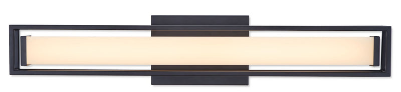 Canvas Slade 1-Light Integrated LED Vanity Light, Black, 24-in F2