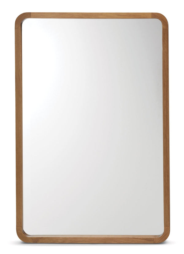 CANVAS Springside Pearwood Rectangular Wall Mirror, Brown, 24 x 36-in J6