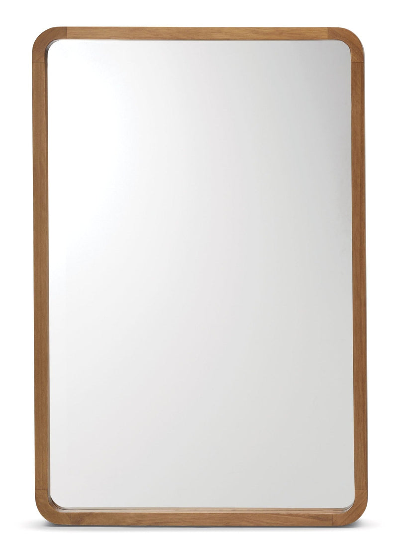 CANVAS Springside Pearwood Rectangular Wall Mirror, Brown, 24 x 36-in J6