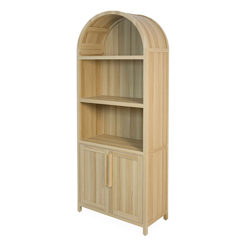 Canvas Stratford Arched Bookcase, Oak K4