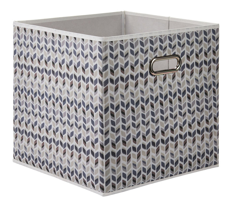 Canvas Tile Pattern Fabric Storage Cube Drawer, 13x13-in A9