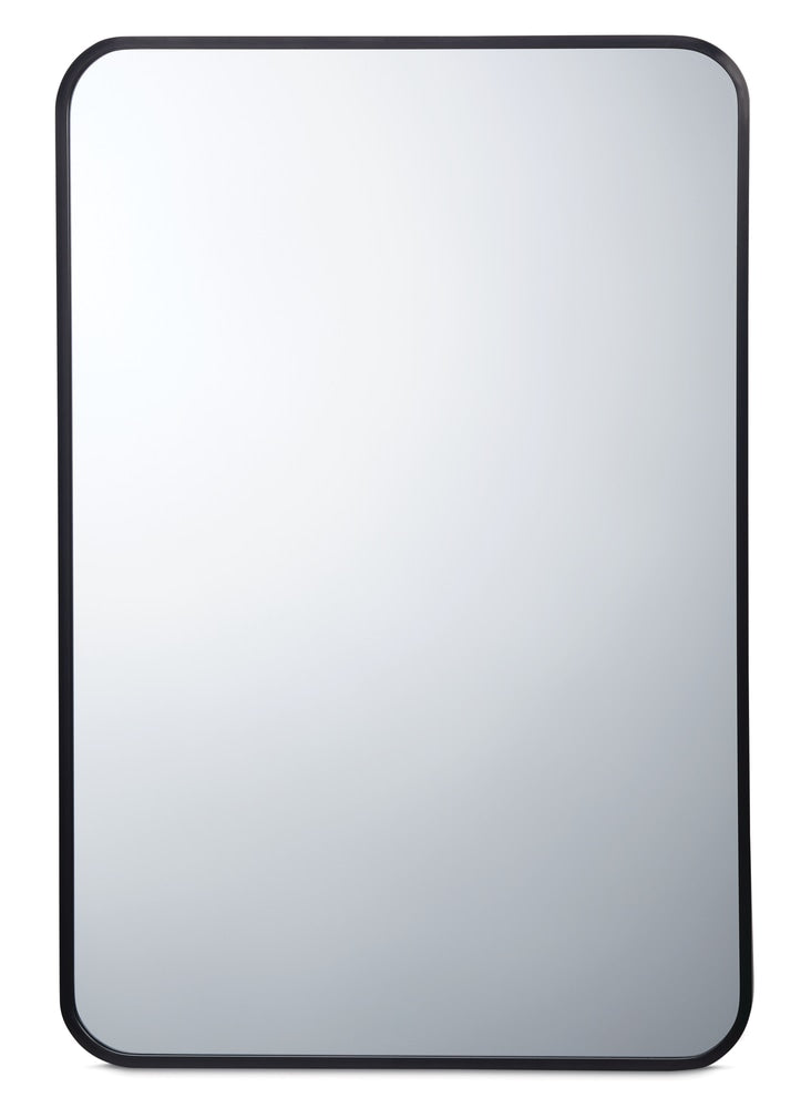 CANVAS Truro Metal Rectangular Wall Mirror, Black, 20 x 30-in H7